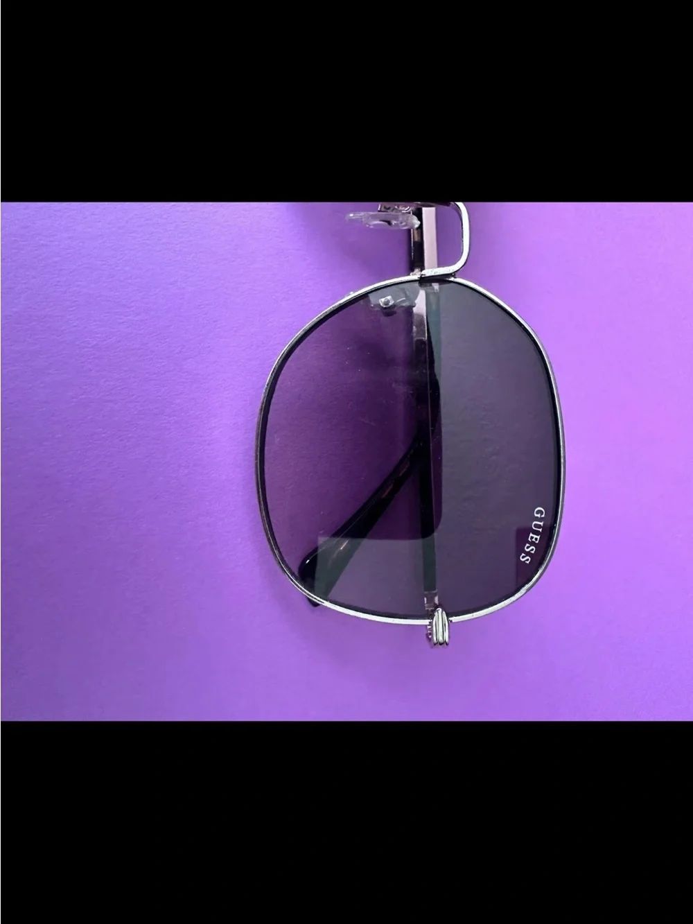 Guess Silver Frame Sunglasses with  Gradient Lenses